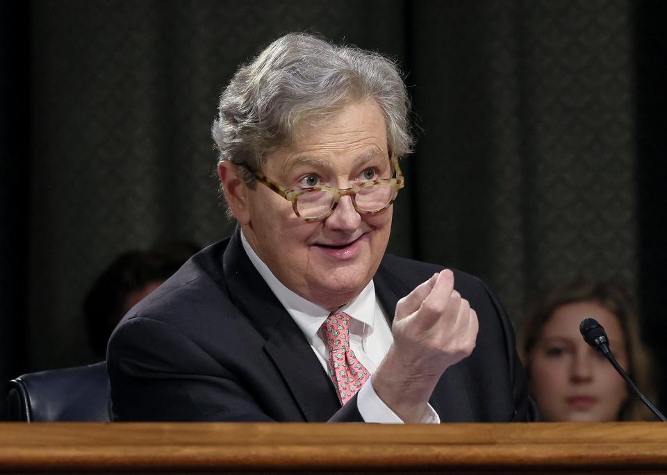 Sen. John Kennedy, R-La., makes a statement during the Senate Appropriations Committee hearing on the Special Diabetes Program on July 11, 2023 in Washington, DC.