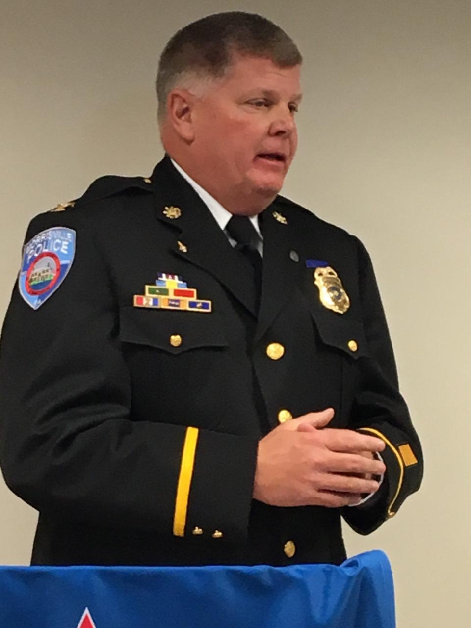 Morrisville Chief George McClay is the subject of a council meeting on Wednesday Oct. 25, 2023.