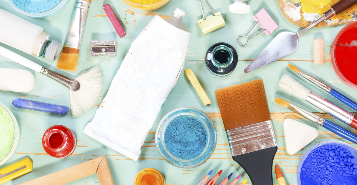 Instagram and Pinterest are chock-full of projects kids will love. But what if you're a parent who doesn't do crafts? (Photo: Getty)