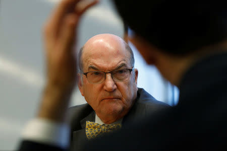 Simon Lorne, vice chairman of Millennium Management and chairman of the Alternative Investment Management Association (AIMA) speaks during an interview in New York City, U.S., April 24, 2017. REUTERS/Brendan McDermid