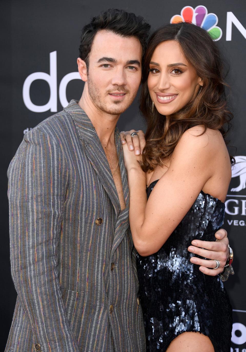Kevin Jonas of Jonas Brothers ans Danielle Jonas attend the 2019 Billboard Music Awards at MGM Grand Garden Arena on May 01, 2019 in Las Vegas, Nevada