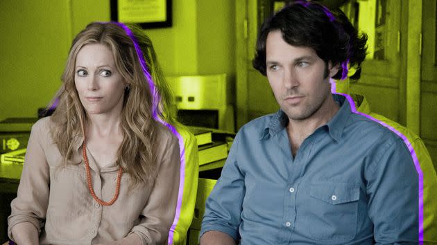 Leslie Mann and Paul Rudd in 