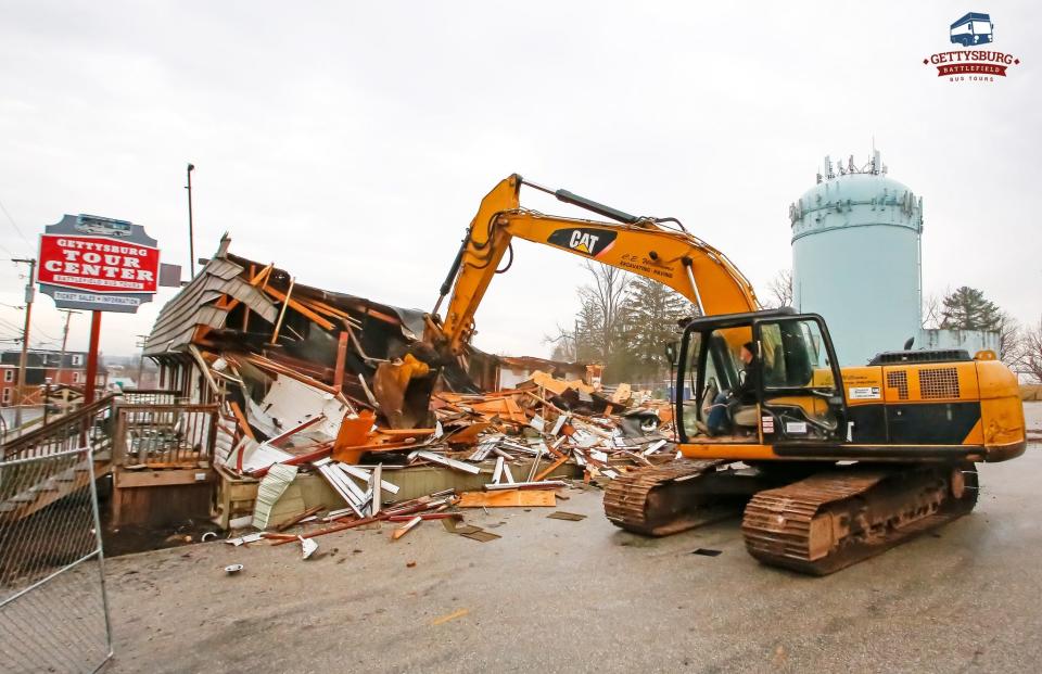 The Gettysburg Tour Center has been demolished. The center is located at 778 Baltimore St. and it has been the departure location for battlefield tours since the 1950s. It has stood in this location for more than 60 years. A new center will take its place.