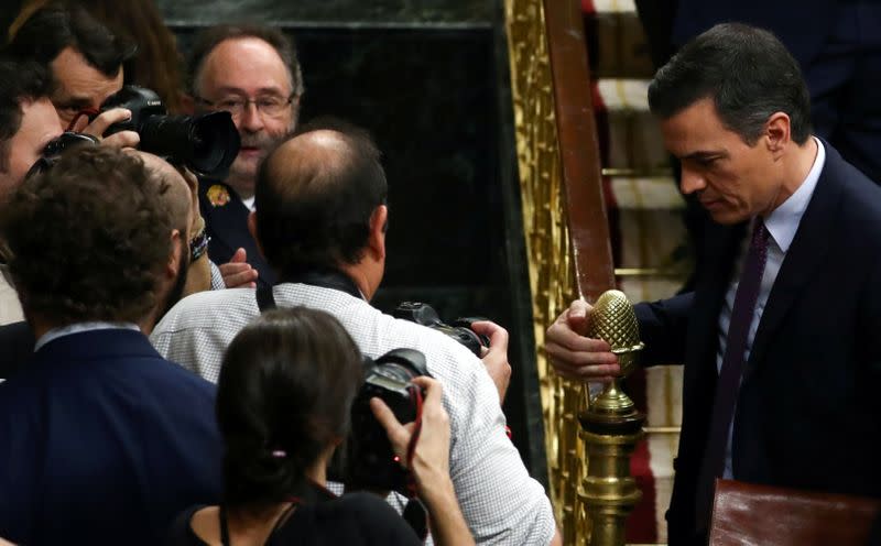 Investiture debate at the Parliament in Madrid