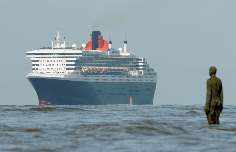 The Queen Mary 2 Visits Liverpool