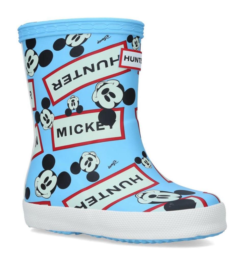 Disney, Hunter, collaboration, Mickey Mouse, childrens, boot, rain boot, rubber, cartoon