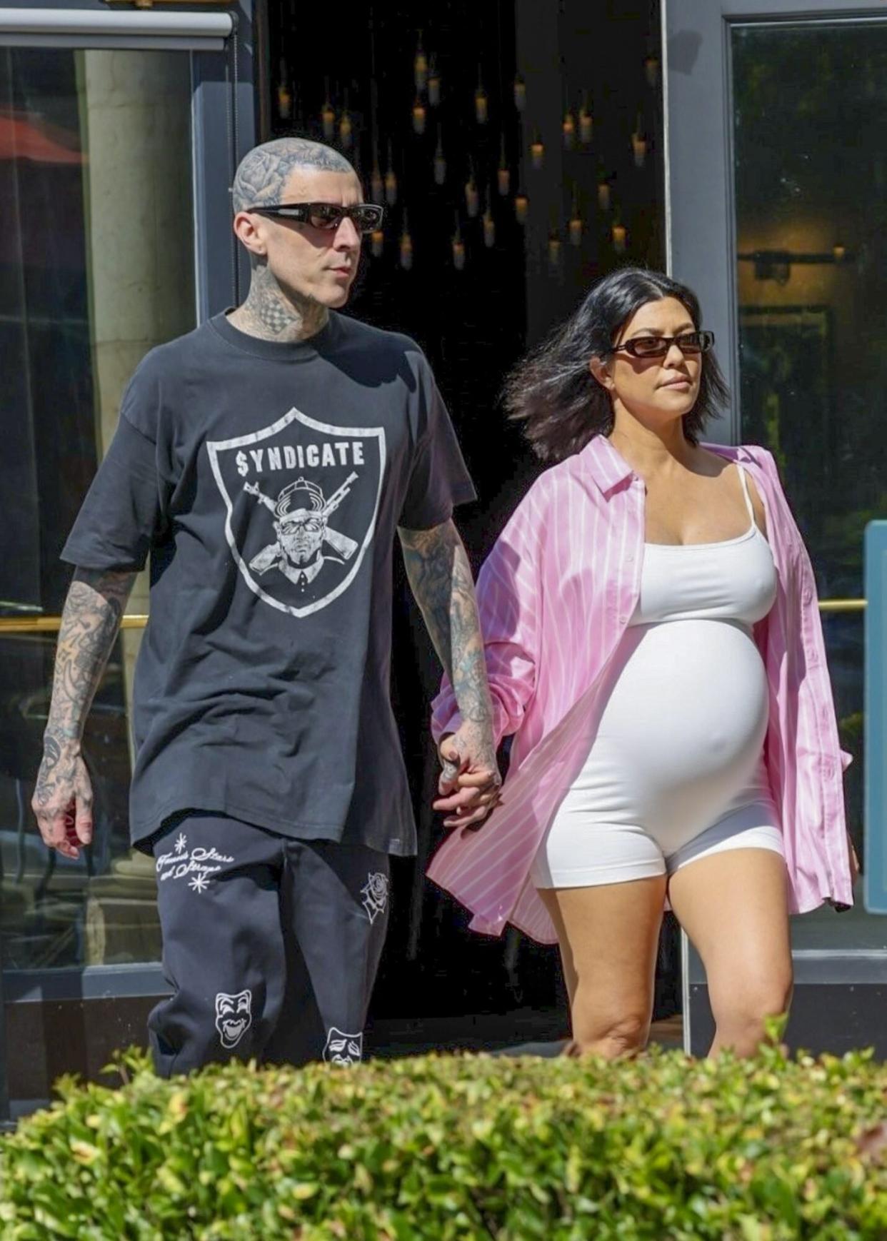 Kourtney Kardashian y Travis Barker