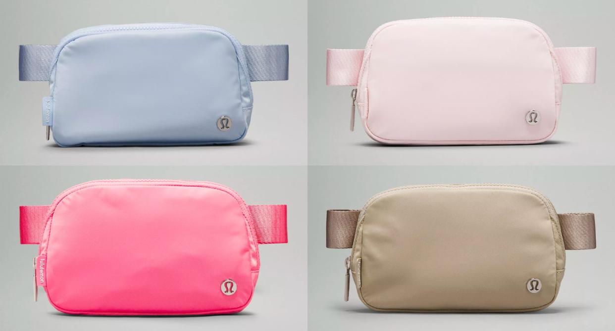 four new lululemon everywhere belt bag colours