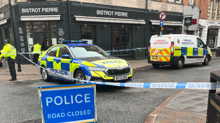 Police officers in Millstone Lane