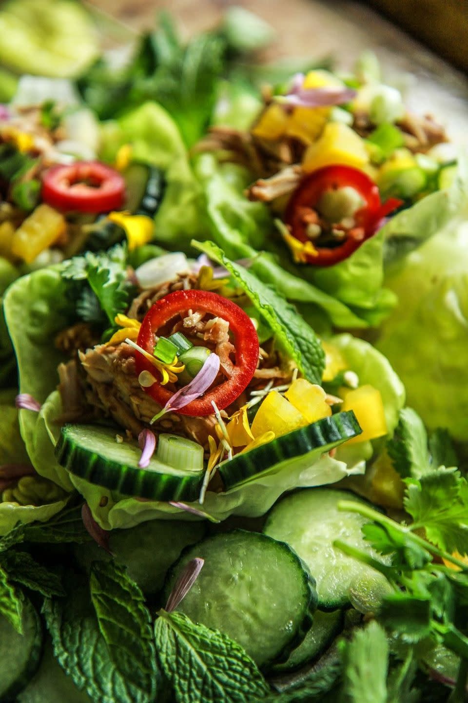 summer slow cooker recipes asian chicken lettuce cups