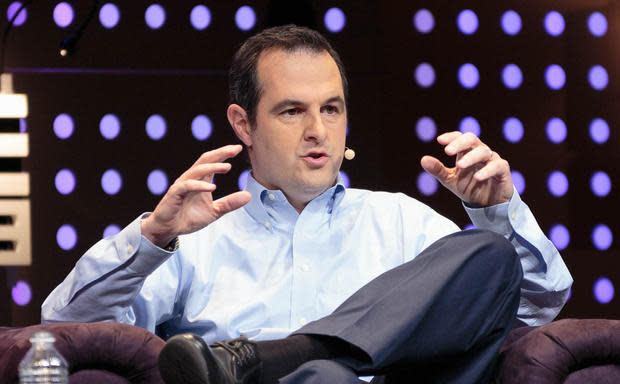 Lending Club CEO Renaud Laplanche speaking at LeWeb 2012.