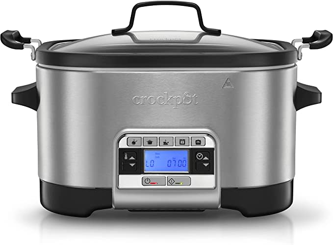 Crockpot Multi-Cooker | Programmierbarer Slow Cooker | Zum Sautieren, Braten und Dampfgaren | 5,6 l (6–7 Personen) (Bild: Amazon)