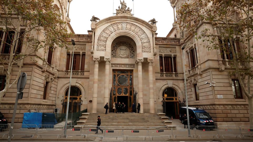 The proceedings in Barcelona's Superior Court of Justice lasted just 10 minutes. - Albert Gea/Reuters