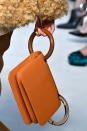 <p>A brown leather clutch from the Roksanda FW18 show. (Photo: Getty Images) </p>