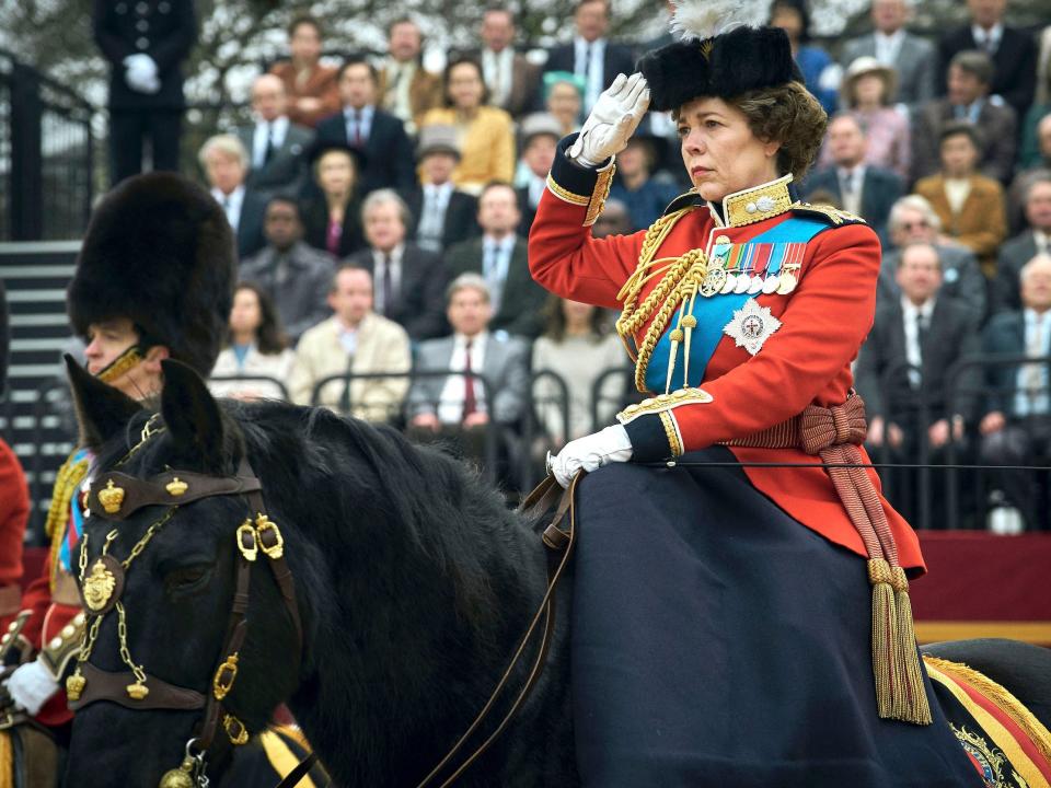 Olivia Colman as Queen Elizabeth in "The Crown:"