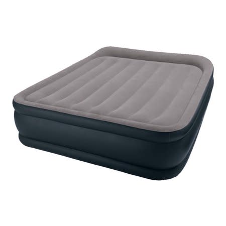 Intex Deluxe Raised Pillow Rest Air Mattress with Built-In Pump, Queen (Photo: Walmart)