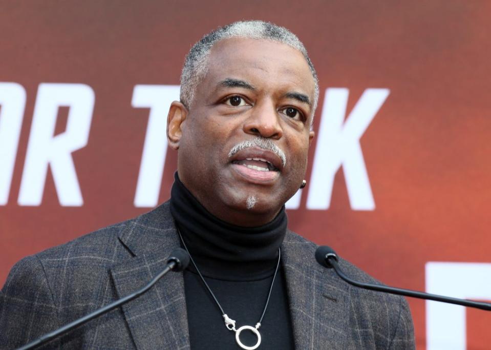 LeVar Burton attends Sir Patrick Stewart placing his handprints and footprints In cement at TCL Chinese Theatre IMAX on January 13, 2020 in Hollywood, California. (Photo by David Livingston/Getty Images)