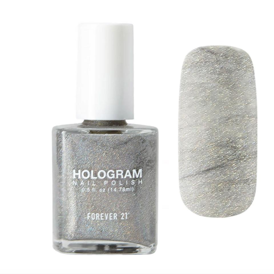 Silver Gel Look Nail Polish