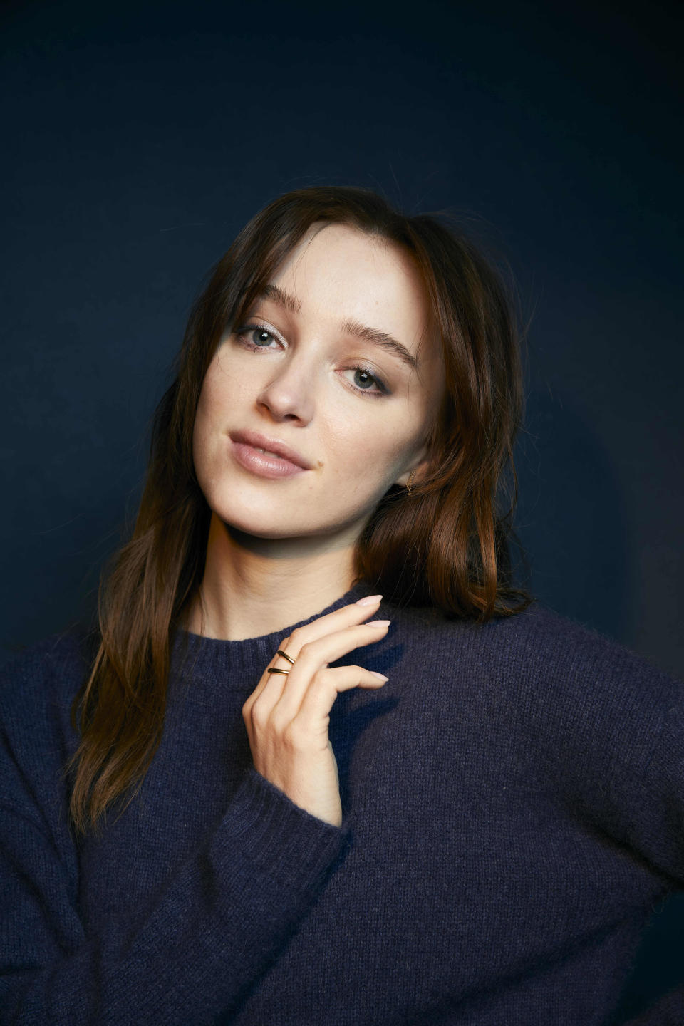 Phoebe Dynevor poses for a portrait to promote the film "Fair Play" at the Latinx House during the Sundance Film Festival on Saturday, Jan. 21, 2023, in Park City, Utah. (Photo by Taylor Jewell/Invision/AP)