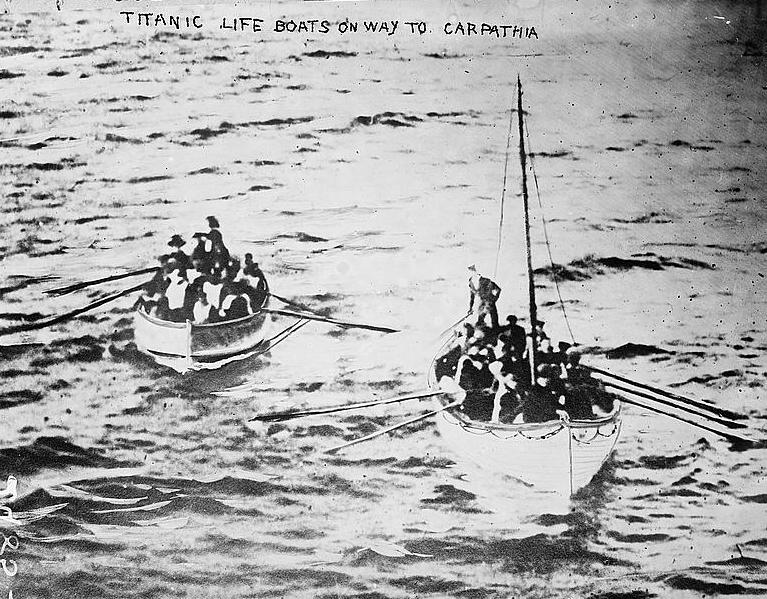 Image: Titanic survivors in life boats on their way to the RMS Carpathia in 1912. (Library of Congress)