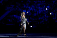 <p>How confident do you have to be to trust that your walk to “The Girl From Ipanema” alone is enough to captivate a stadium? (Photo by Jamie Squire/Getty Images) </p>