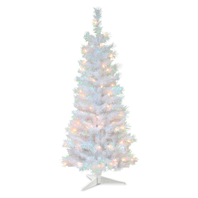 <p>Amazon</p><p>Anyone looking to forgo the traditional green pine look should consider this white tinsel tree that’s just $24 with Prime. It sparkles and shines all on its own, instantly making it the center of attention. </p>