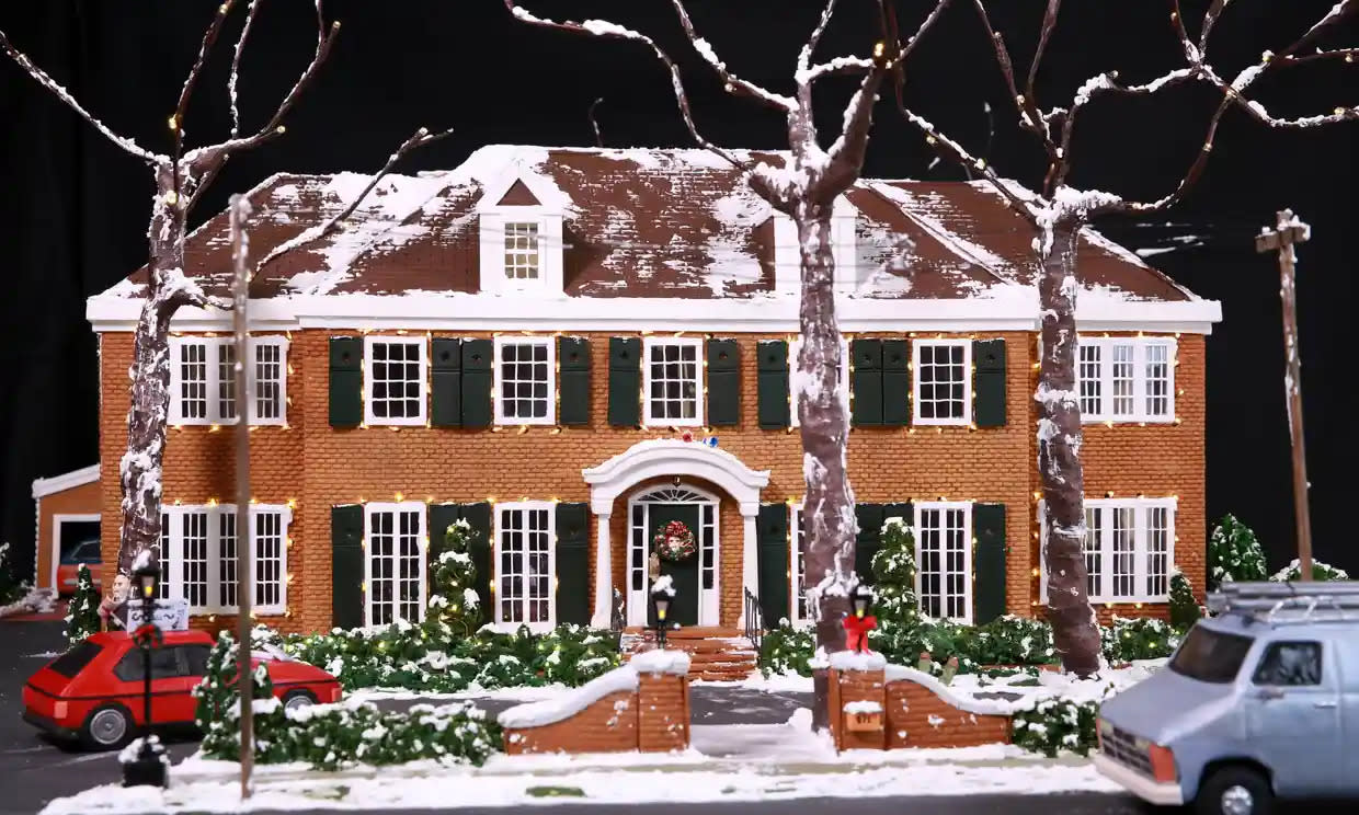 A gingerbread version of the Home Alone property. Photo: Matt Alexander/PA