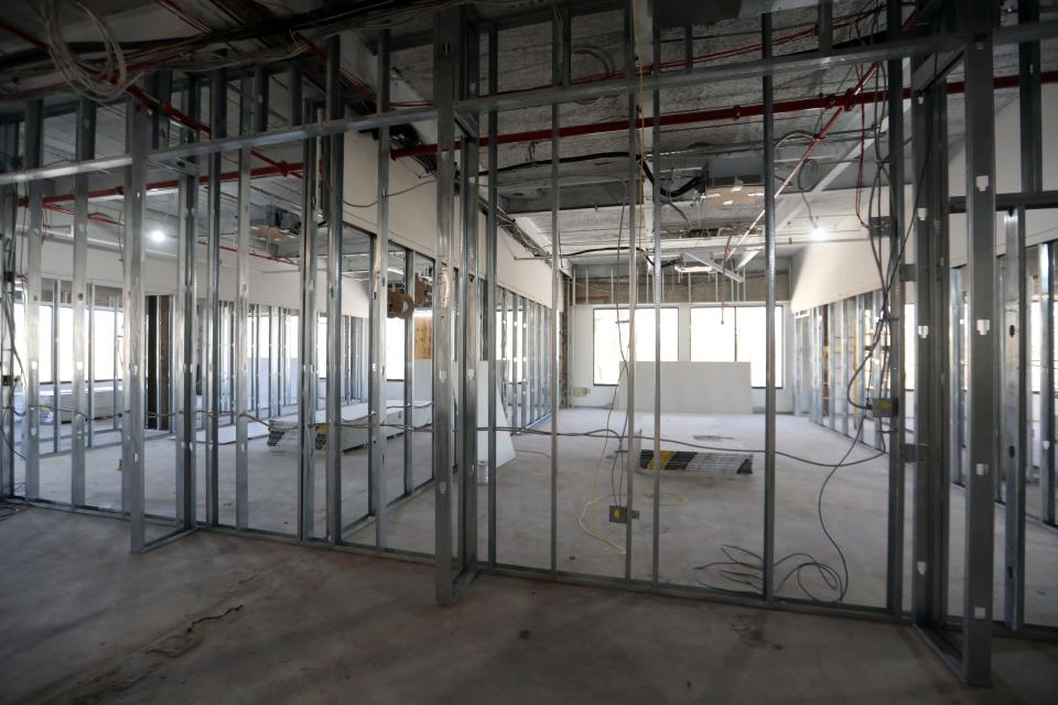 Construction of classrooms at the future site of the Rebecca School North in Mount Vernon, Feb. 14 2024. The NYC-based school for special needs children is expanding to Westchester and will open in September 2024.