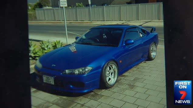 His beloved Nissan 200SX was stolen right in front of him. Photo: 7News