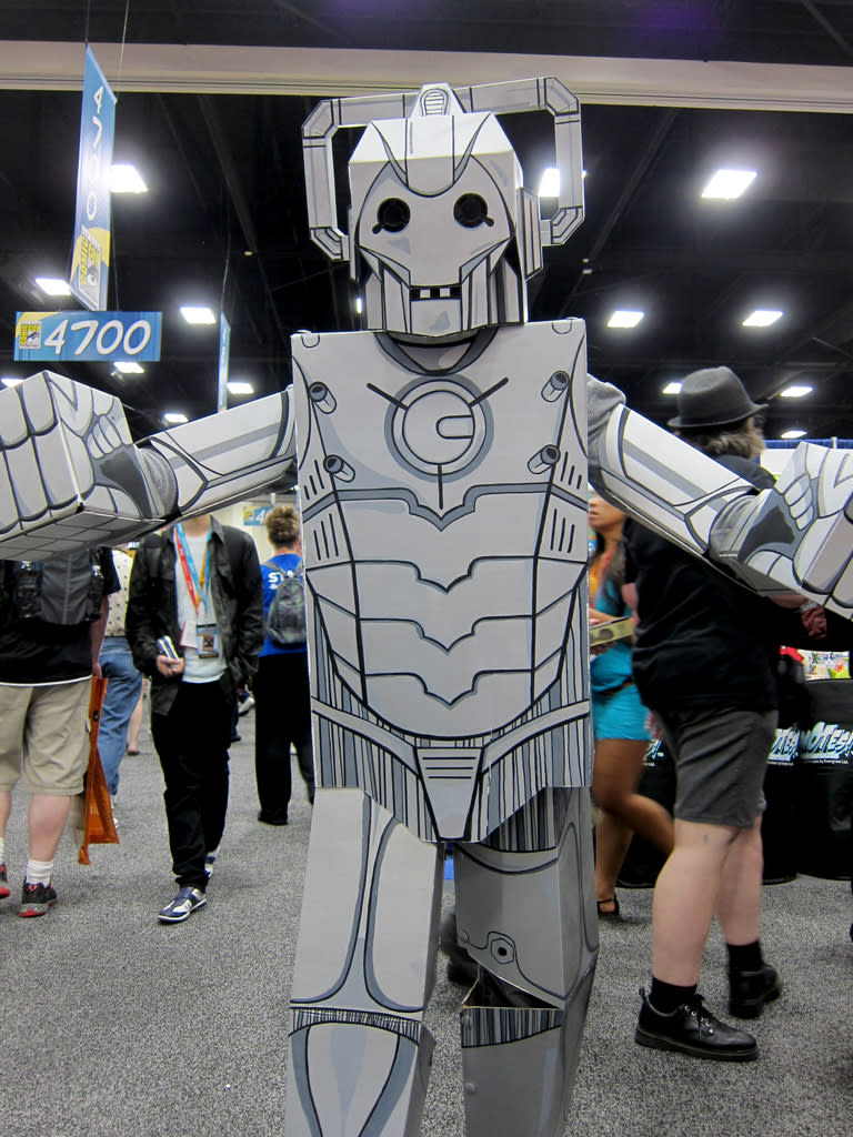 Beware the cardboard Cyberman - San Diego Comic-Con 2012