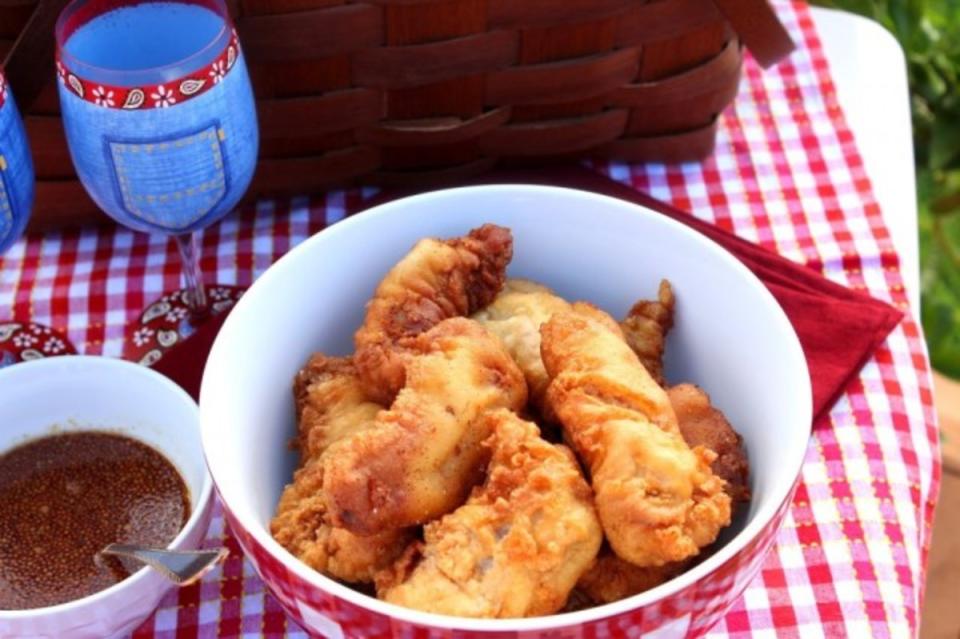 <p>Kudos Kitchen</p><p>CLICK >> <a href="https://www.kudoskitchenbyrenee.com/waffle-batter-fried-chicken-tenders/" rel="nofollow noopener" target="_blank" data-ylk="slk:Waffle Batter Fried Chicken Tenders with Maple Mustard Dipping Sauce;elm:context_link;itc:0;sec:content-canvas" class="link ">Waffle Batter Fried Chicken Tenders with Maple Mustard Dipping Sauce</a> by Kudos Kitchen</p>