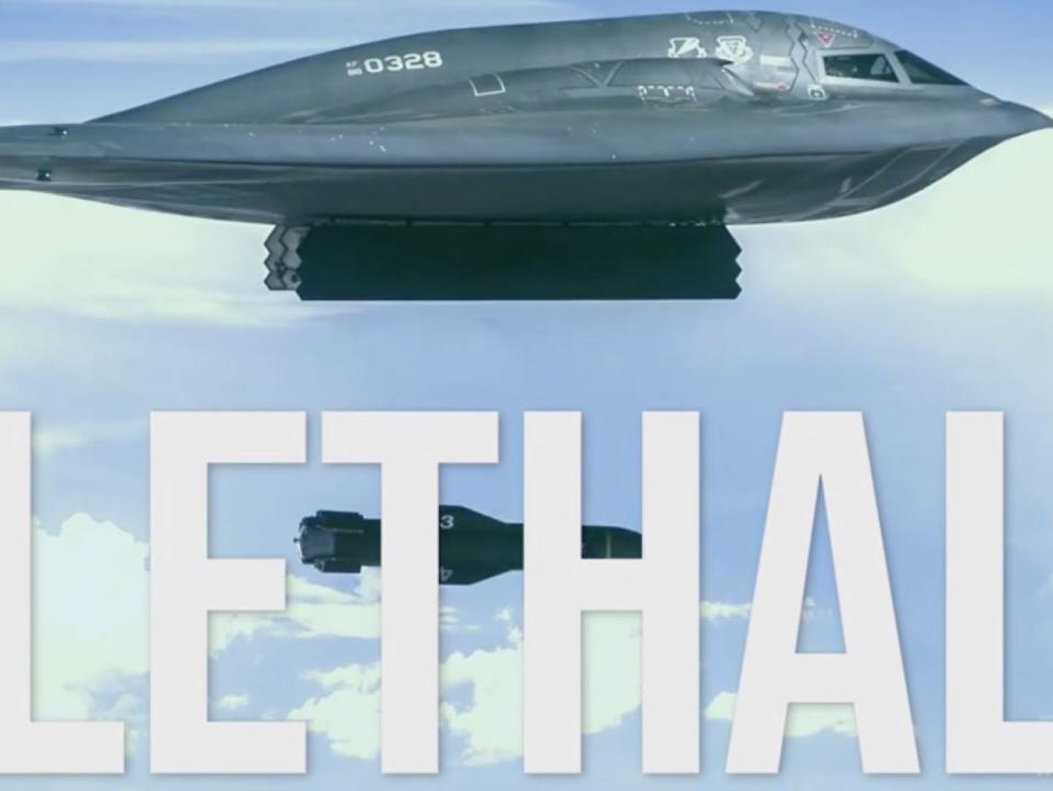 US Strategic Command B-2 bomber video