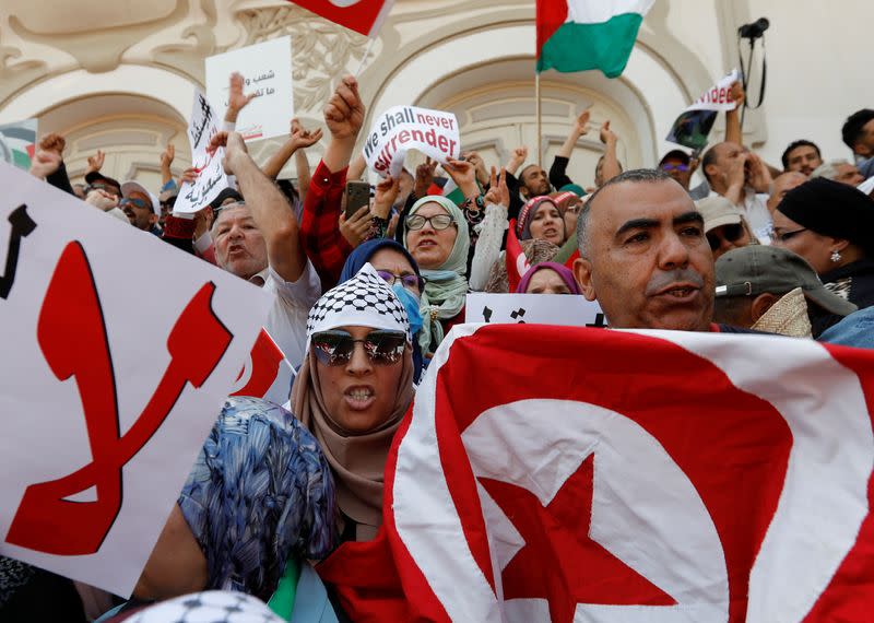 Tunisia opposition protest against President Kais Saied, in Tunis