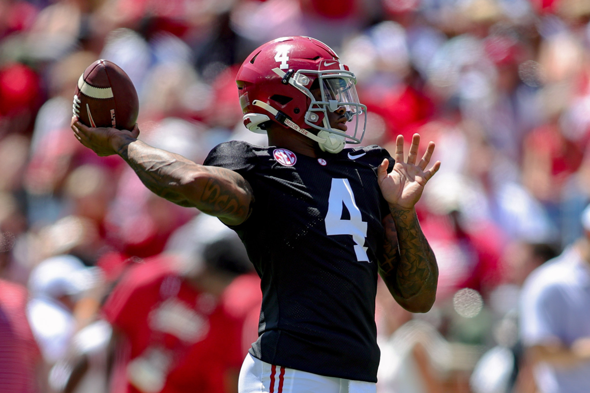 WATCH Alabama QB Jalen Milroe shows off arm in latest ad with Rhoback