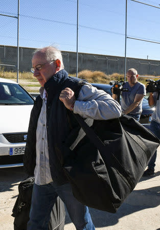 Former International Monetary Fund chief Rodrigo Rato arrives to enter prison in Soto del Real, Spain, October 25, 2018. REUTERS/Stringer