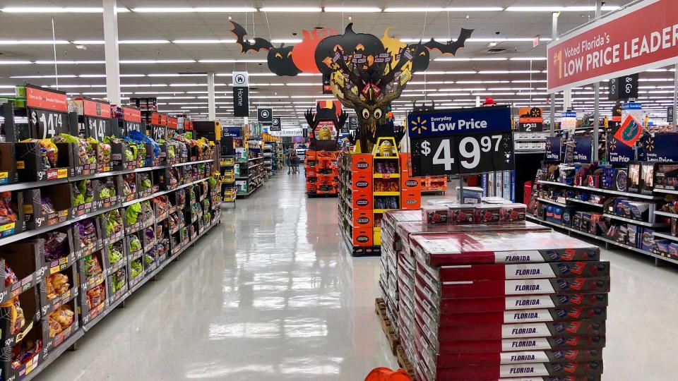 Walmart seasonal aisle section