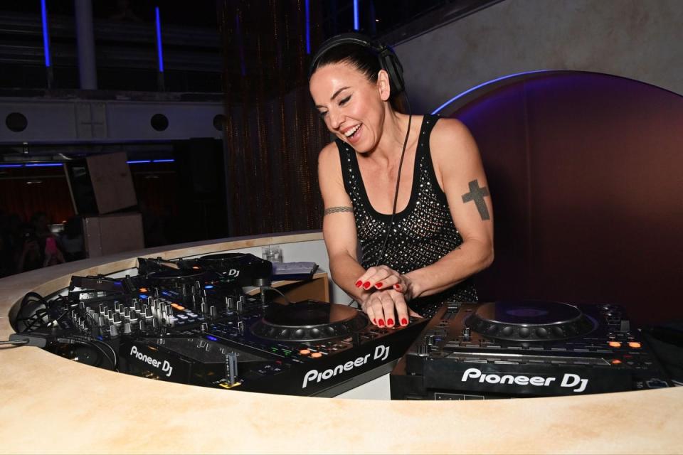 Melanie C plays a set at the Universal Music BRIT Awards after-party at 180 The Strand (Dave Benett)