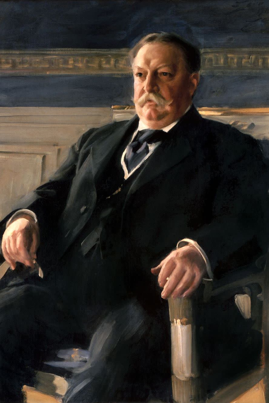 William Howard Taft never got stuck in a bathtub.