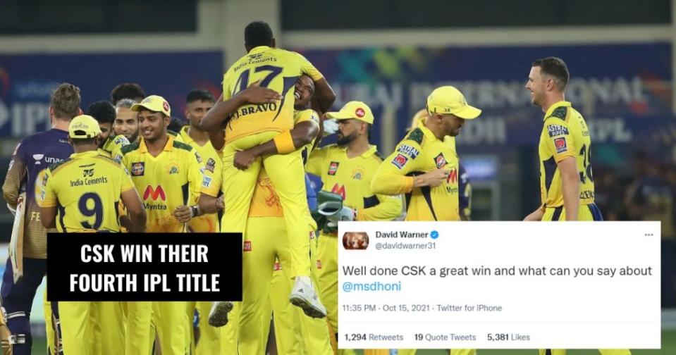 CSK fourth IPL title