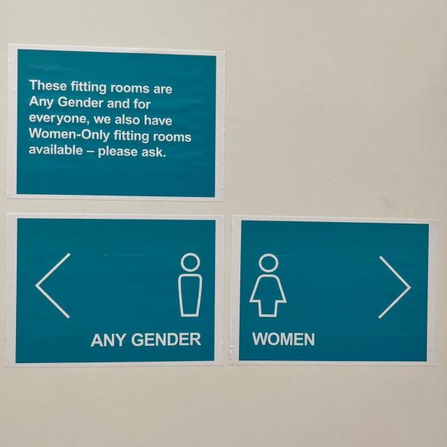 The new signage in Primark has been described as 'confusing'