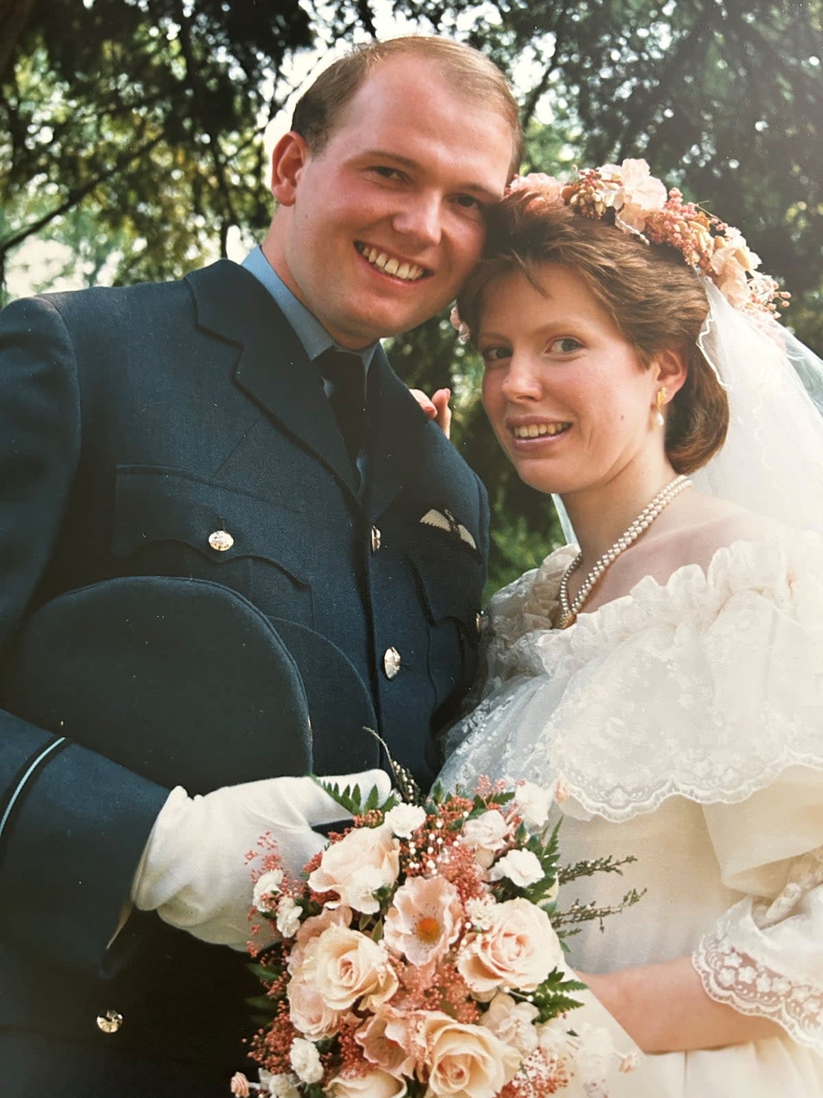 Judith Howcroft lost her first husband, Squadron Leader Bill Vivian, in 1998 when his Tornado fighter crashed (Judith Howcroft)