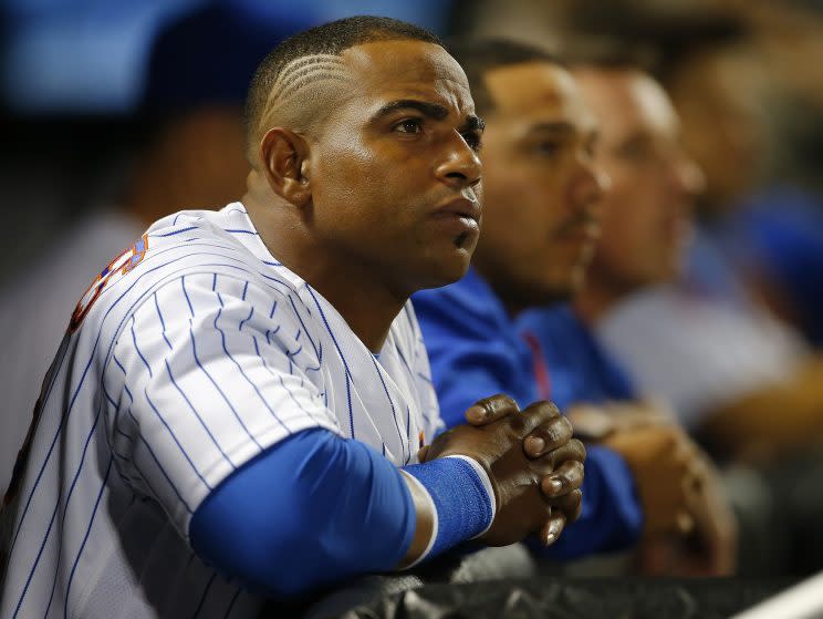 Yoenis Cespedes remains in the free agent spotlight. (Getty Images)