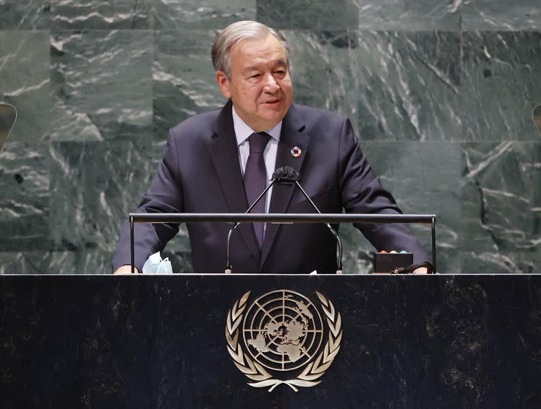 El secretario general de la ONU, Antonio Guterres, en la Asamblea General