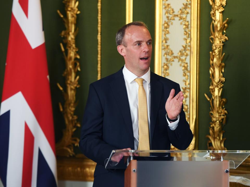 Foreign secretary Dominic Raab (PA)