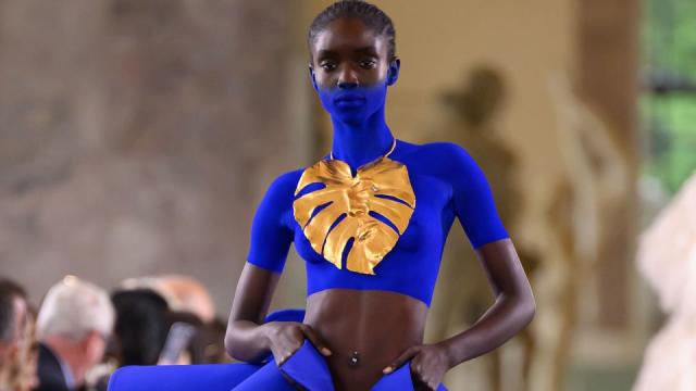 Blue body paint and beaded jeans: The top moments from Paris Haute Couture  Week - KESQ