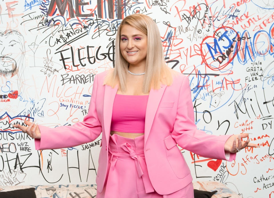 Meghan Trainor is speaking out about her body image and why she's not into airbrushing. (Photo: Noam Galai/Getty Images)