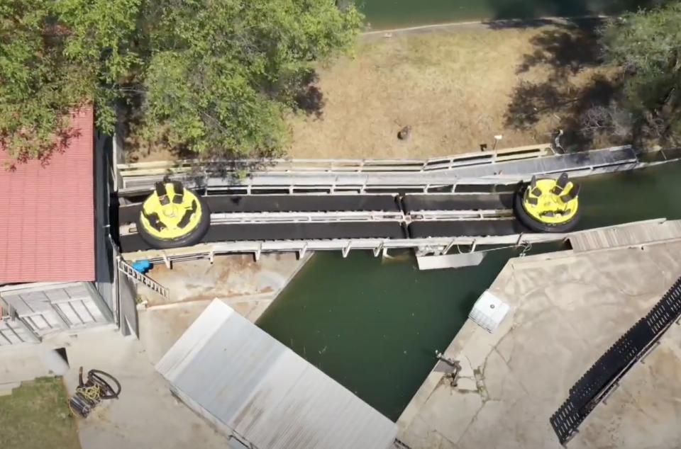 The Raging River ride seen at Adventureland closed.