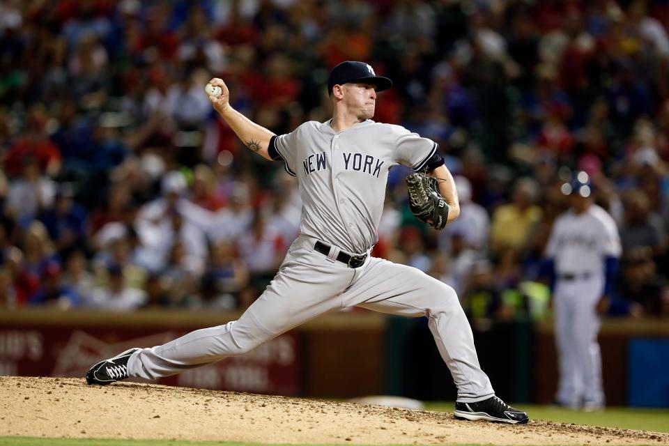 New York Yankees relief pitcher Caleb Cotham pitched at Mt. Juliet and Vanderbilt.