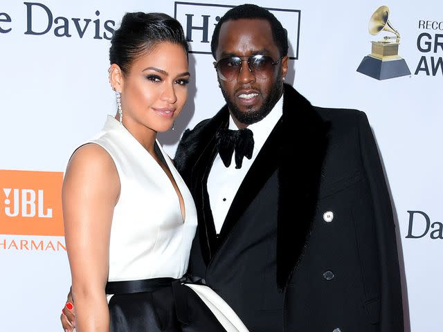 <p>Kevin Mazur/Getty</p> Cassie Ventura and Sean "Diddy" Combs attend the Clive Davis and Recording Academy Pre-GRAMMY Gala on January 27, 2018 in New York City.