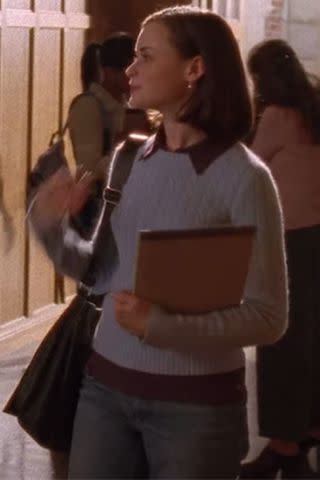<p>The WB</p> Alexis Bledel as Rory Gilmore and in Season 4 of 'Gilmore Girls'.